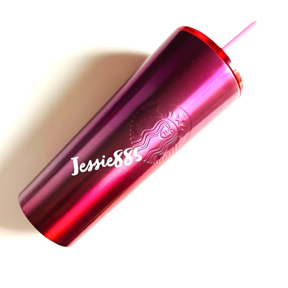 Starbucks 2021 pink & red gradient ombre SS